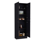 Alacena Lynch Wengue 60x180.6cm de Piso - Alacenas y Muebles Microondas | Bylmo