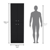 Alacena Lynch Wengue 60x180.6cm de Piso - Alacenas y Muebles Microondas | Bylmo