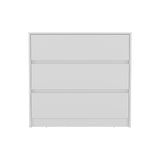 Cajonera Austin Blanco 85x80cm con Tres Cajones - Cajoneras y Comodas | Bylmo