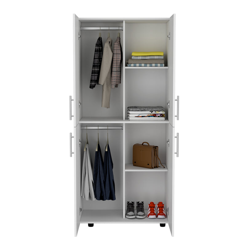 Closet Hazel Blanco 80x180cm Sin Cajones