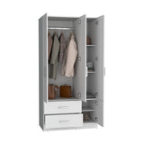 Closet Sebree Blanco 90x180.6cm con Dos Cajones - Closets | Bylmo
