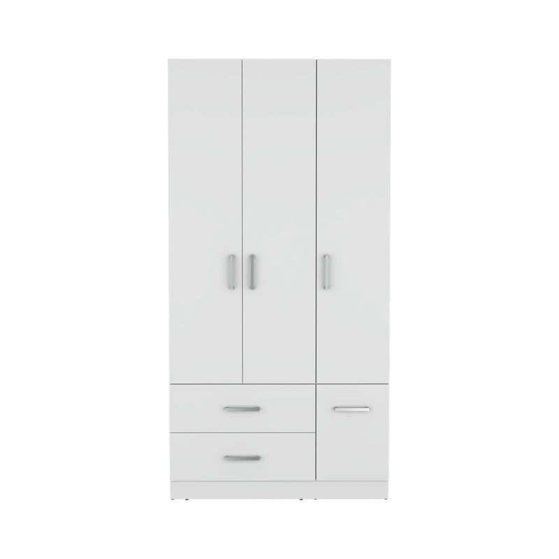 Closet Sebree Blanco 90x180.6cm Con Dos Cajones