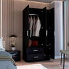 Closet Sebree Wengue 90x180.6cm Con Dos Cajones