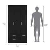 Closet Sebree Wengue 90x180.6cm con Dos Cajones - Closets | Bylmo