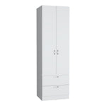 Closet Vicco Blanco 59.2x195cm Con Dos Cajones