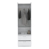 Closet Vicco Blanco 59.2x195cm Con Dos Cajones