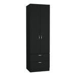 Closet Vicco Wengue 59.2x195cm Con Dos Cajones