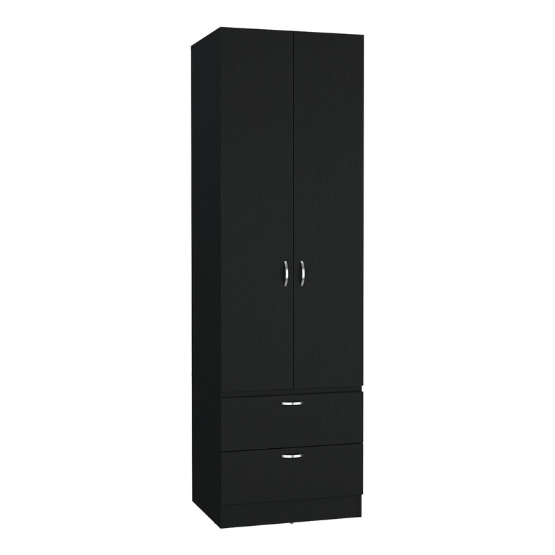 Closet Vicco Wengue 59.2x195cm Con Dos Cajones