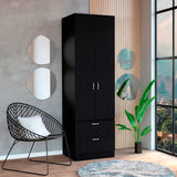 Closet Vicco Wengue 59.2x195cm con Dos Cajones - Closets | Bylmo