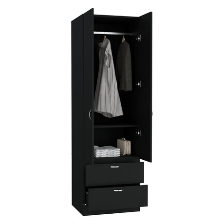 Closet Vicco Wengue 59.2x195cm con Dos Cajones - Closets | Bylmo