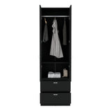 Closet Vicco Wengue 59.2x195cm con Dos Cajones - Closets | Bylmo