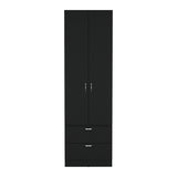 Closet Vicco Wengue 59.2x195cm con Dos Cajones - Closets | Bylmo