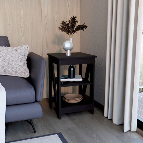 Mesa Auxiliar Taylor Wengue 40x60.6cm Rectangular con Patas - Mesas Auxiliares | Bylmo