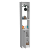 Armario de Baño Parks Blanco 33.1x180.6cm de Piso con Tres Entrepaños - Muebles para Baño | Bylmo