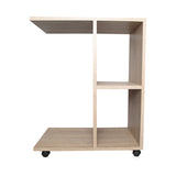 Mesa Auxiliar Zamora Beige 60x60cm Rectangular con Ruedas - Mesas Auxiliares | Bylmo