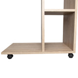 Mesa Auxiliar Zamora Beige 60x60cm Rectangular con Ruedas - Mesas Auxiliares | Bylmo