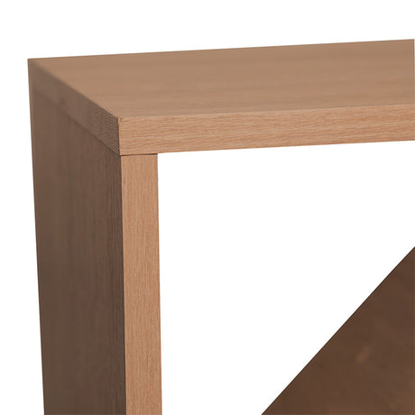 Mesa de Noche Capell Marron 40x40cm de Piso con Entrepaños - Mesas de Noche | Bylmo