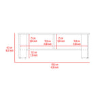 Mesa Para Tv Navia Fresno Europeo 120.3x42.1cm Para Tv Hasta 65 Pulgadas