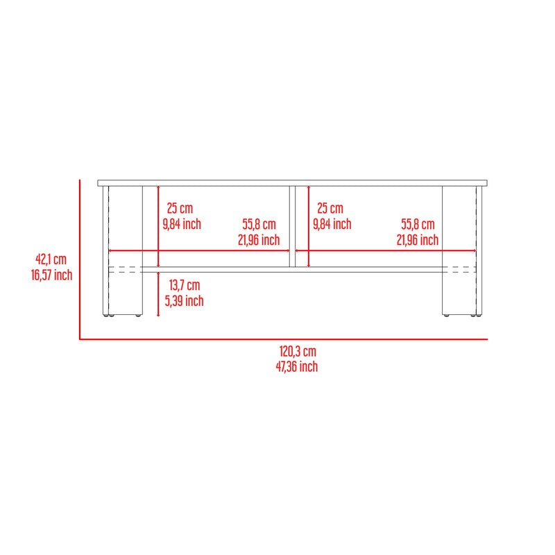 Mesa Para Tv Navia Fresno Europeo 120.3x42.1cm Para Tv Hasta 65 Pulgadas