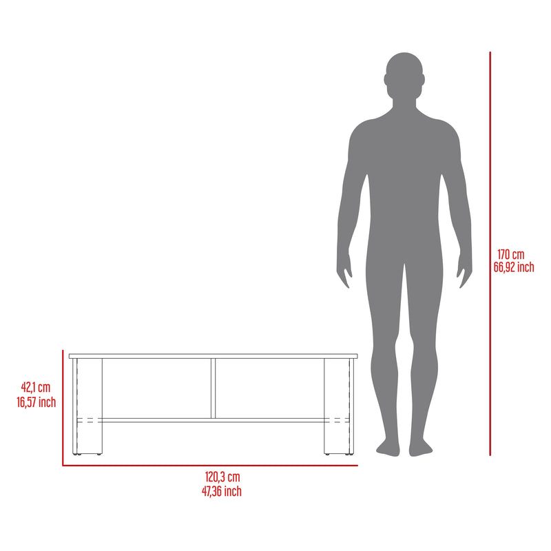 Mesa Para Tv Navia Fresno Europeo 120.3x42.1cm Para Tv Hasta 65 Pulgadas