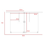 Escritorio Home Office Milan 120x75cm De Doble Puesto