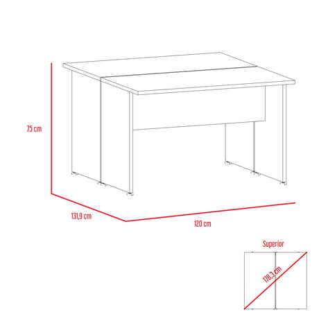 Escritorio Home Office Milan 120x75cm de Doble Puesto - Escritorios | Bylmo