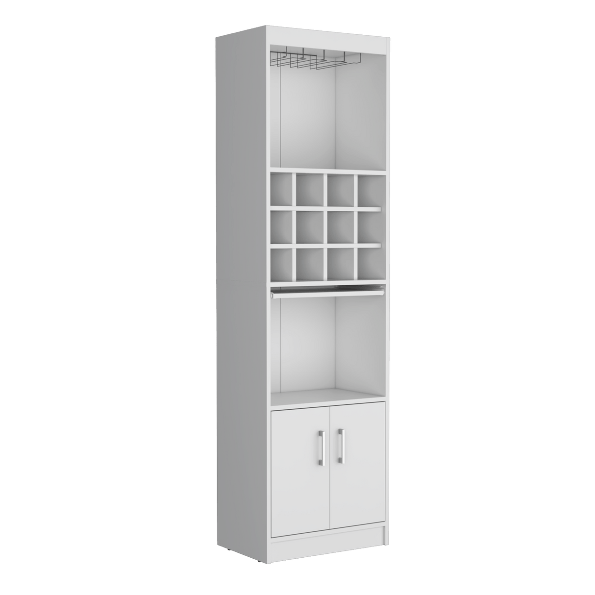 Bar Alto Kevil Blanco 51x180.6cm de Piso - Bares | Bylmo