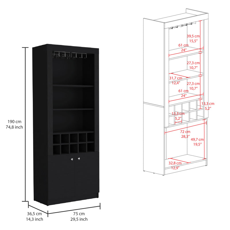 Bar Alto Nebo Wengue 75x190cm De Piso