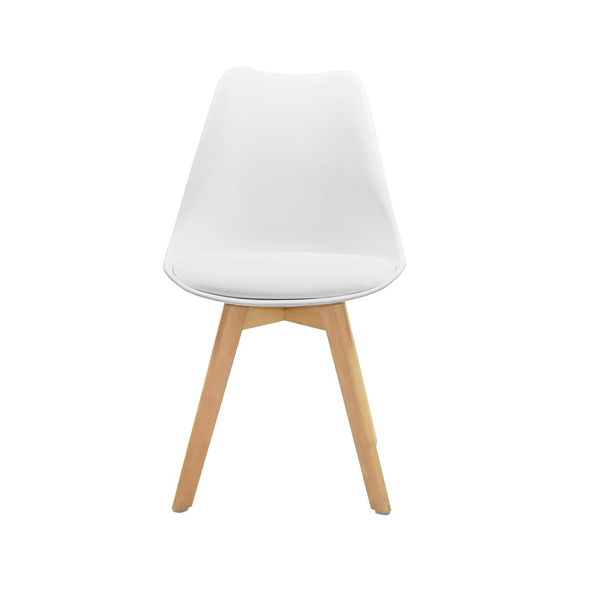 Set por 4 Sillas Sete Blanco 48.5x83cm de Asiento Ovalado - Sillas y Butacos | Bylmo