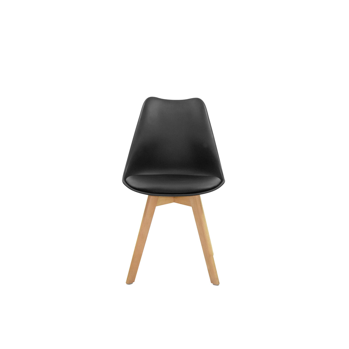 Set por 4 Sillas Sete Negro 48.5x83cm de Asiento Ovalado - Sillas y Butacos | Bylmo