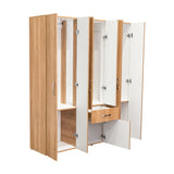 Combo Closet y Cómoda Mayer Fresno Europeo 141.1x164.2cm Con 4 Cajones - Closets | Bylmo