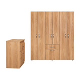 Combo Closet y Cómoda Mayer Fresno Europeo 141.1x164.2cm Con 4 Cajones - Closets | Bylmo