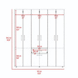 Combo Closet y Cómoda Mayer Fresno Europeo 141.1x164.2cm Con 4 Cajones - Closets | Bylmo