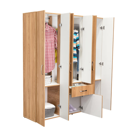Combo Closet y Cómoda Mayer Fresno Europeo 141.1x164.2cm Con 4 Cajones - Closets | Bylmo
