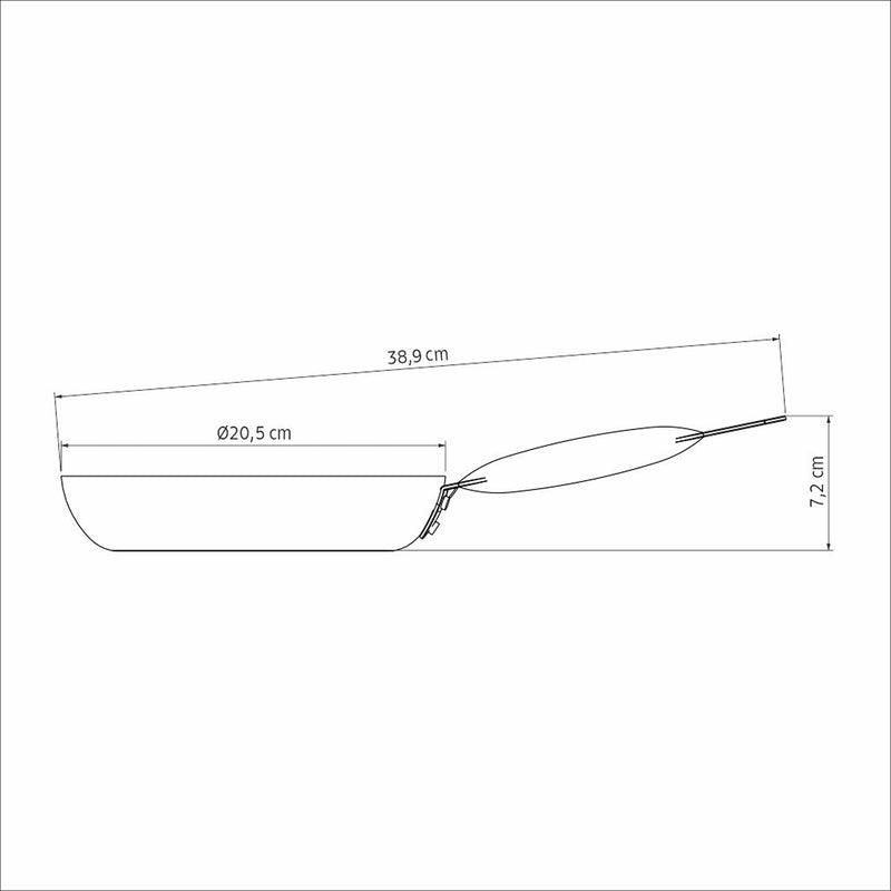 Sarten Piemonte Negro 20.5x7.2cm Antiadherente De 0.9 Litros