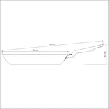 Sarten Loreto Negro 31x10.2cm Antiadherente de 2.5 Litros - Ollas y Sartenes | Bylmo