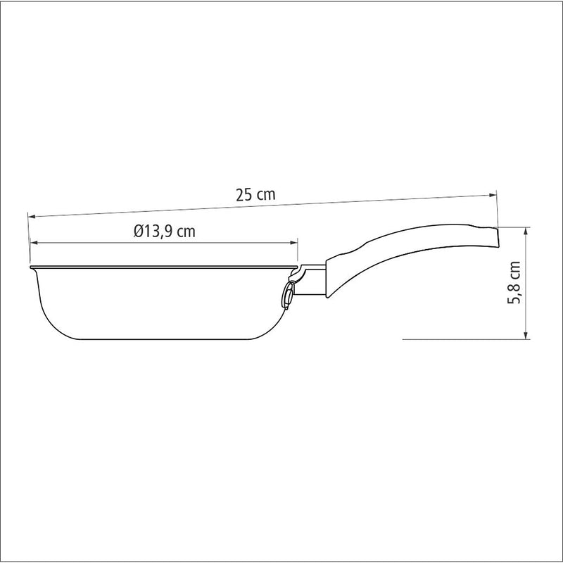 Sarten Para Huevo Turim Plomo 13.9x5.8cm Antiadherente De 0.4 Litros