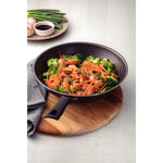 Wok Loreto Grafito 29.5x14cm Antiadherente De 3.6 Litros