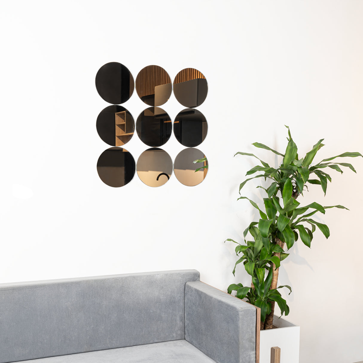 Espejo Artemis 60x60cm Redondo Sin Marco - Espejos Decorativos | Bylmo