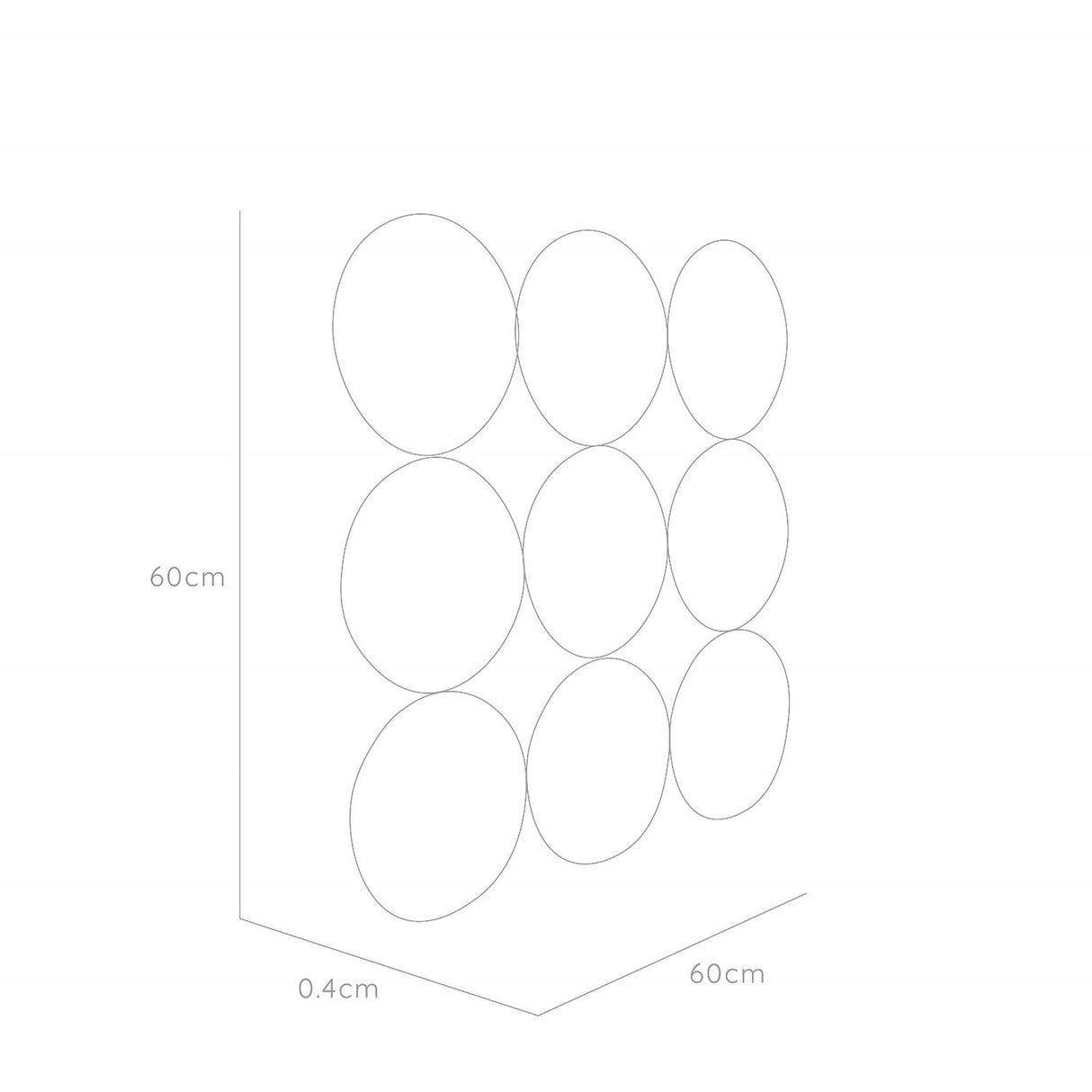 Espejo Artemis 60x60cm Redondo Sin Marco - Espejos Decorativos | Bylmo