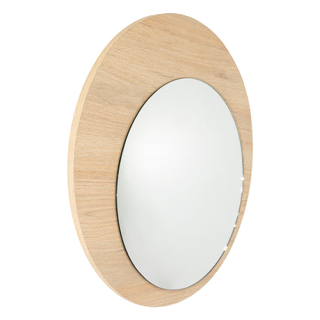 Espejo Ary 60x60cm Redondo Con Marco en Madera - Espejos Decorativos | Bylmo