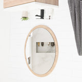Espejo Ary 80x80cm Redondo Con Marco en Madera - Espejos Decorativos | Bylmo