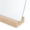 Espejo Bass 25x18cm Rectangular Con Base En Madera