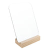 Espejo Bass 25x18cm Rectangular Con Base En Madera