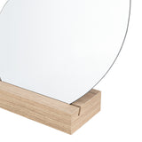 Espejo Bean 25x21cm Asimétrico Con Base En Madera - Espejos Decorativos | Bylmo