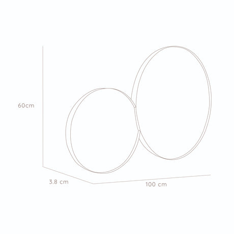 Espejo George 60x100cm Redondo Con Marco Metálico - Espejos Decorativos | Bylmo