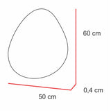 Set de 3 Espejos Gocce 50x60cm Ovalado Sin Marco - Espejos Decorativos | Bylmo