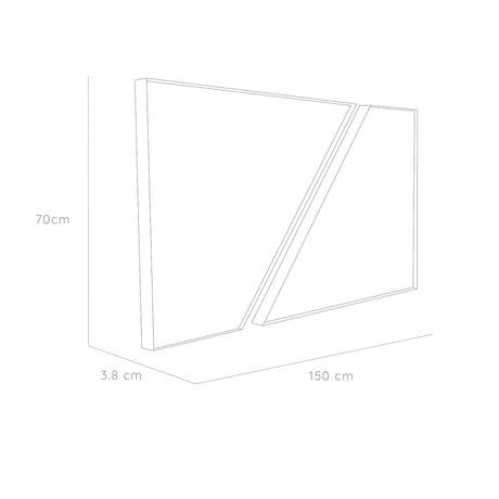 Espejo Kenny 70x150cm Rectangular Con Marco Metálico - Espejos Decorativos | Bylmo