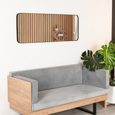 Espejo Loky 45x120cm Rectangular Con Marco Metálico - Espejos Decorativos | Bylmo