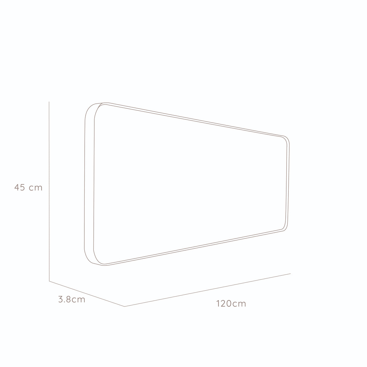 Espejo Loky 45x120cm Rectangular Con Marco Metálico - Espejos Decorativos | Bylmo
